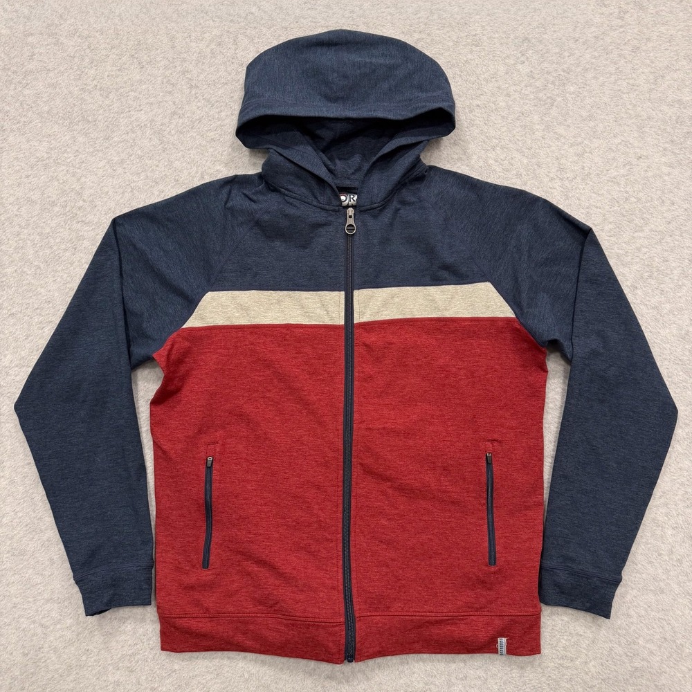 Marine Layer Hoodie Mens L Blue Weekend Sport Full Zip